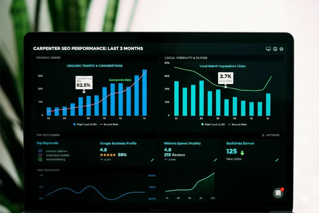 SEO for custom carpentry services