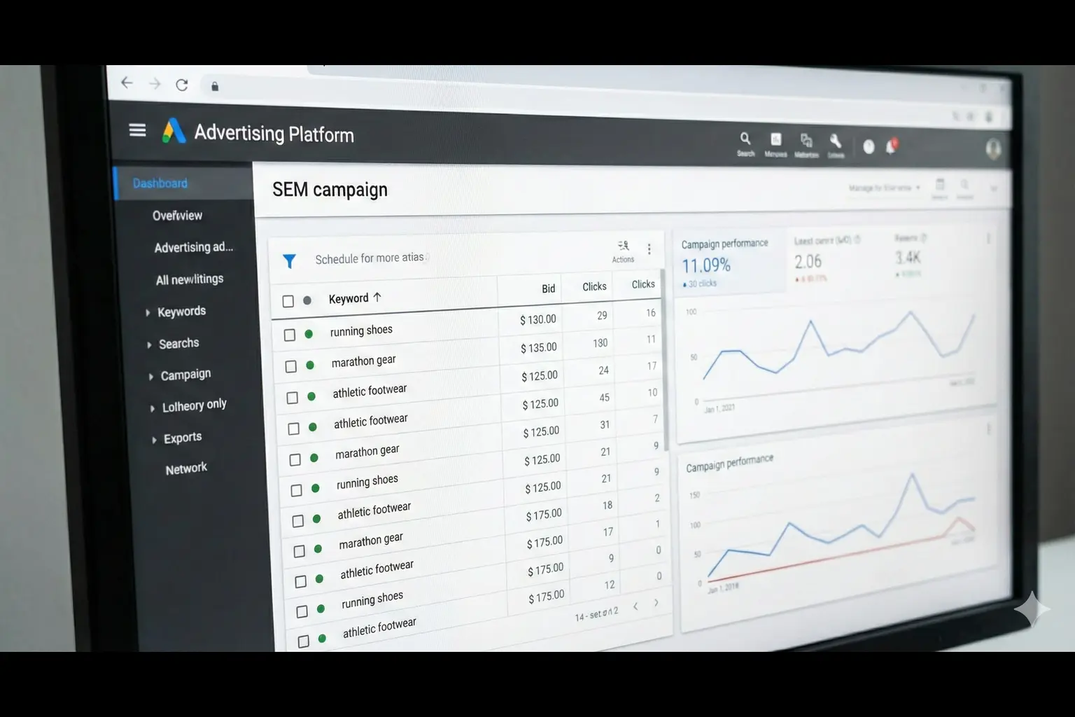 SEM campaign management