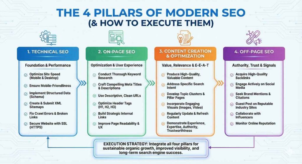 4 Pillars of Modern SEO 