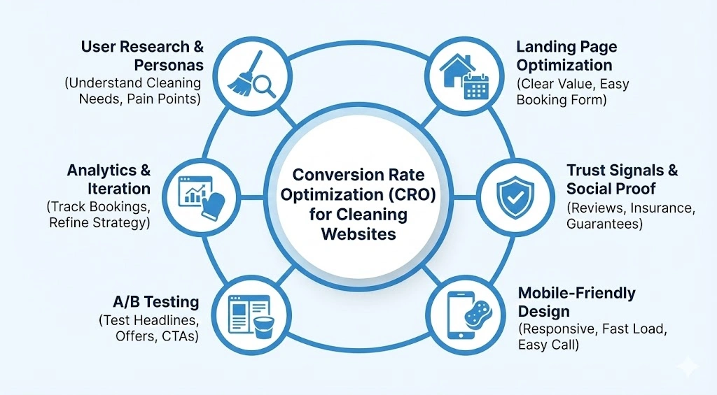 Conversion Rate Optimization (CRO) for Cleaning Websites