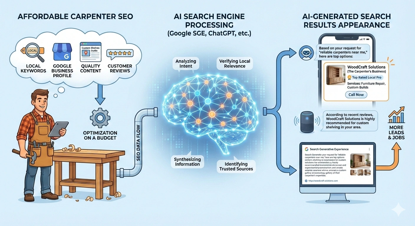 How Affordable SEO for Carpenters Helps You Appear in AI-Generated Search Results