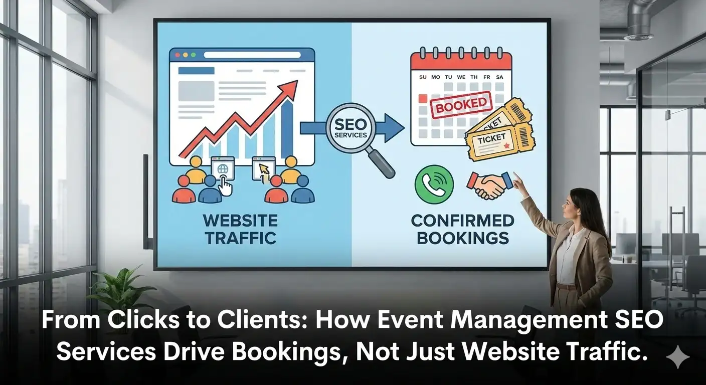 How Event Management SEO Services Drive Bookings, Not Just Website Traffic