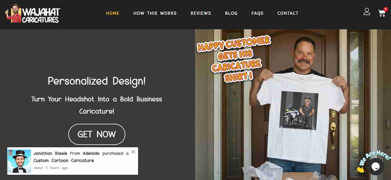 Wajahat Caricatures - Case Study by Ranking Corporation