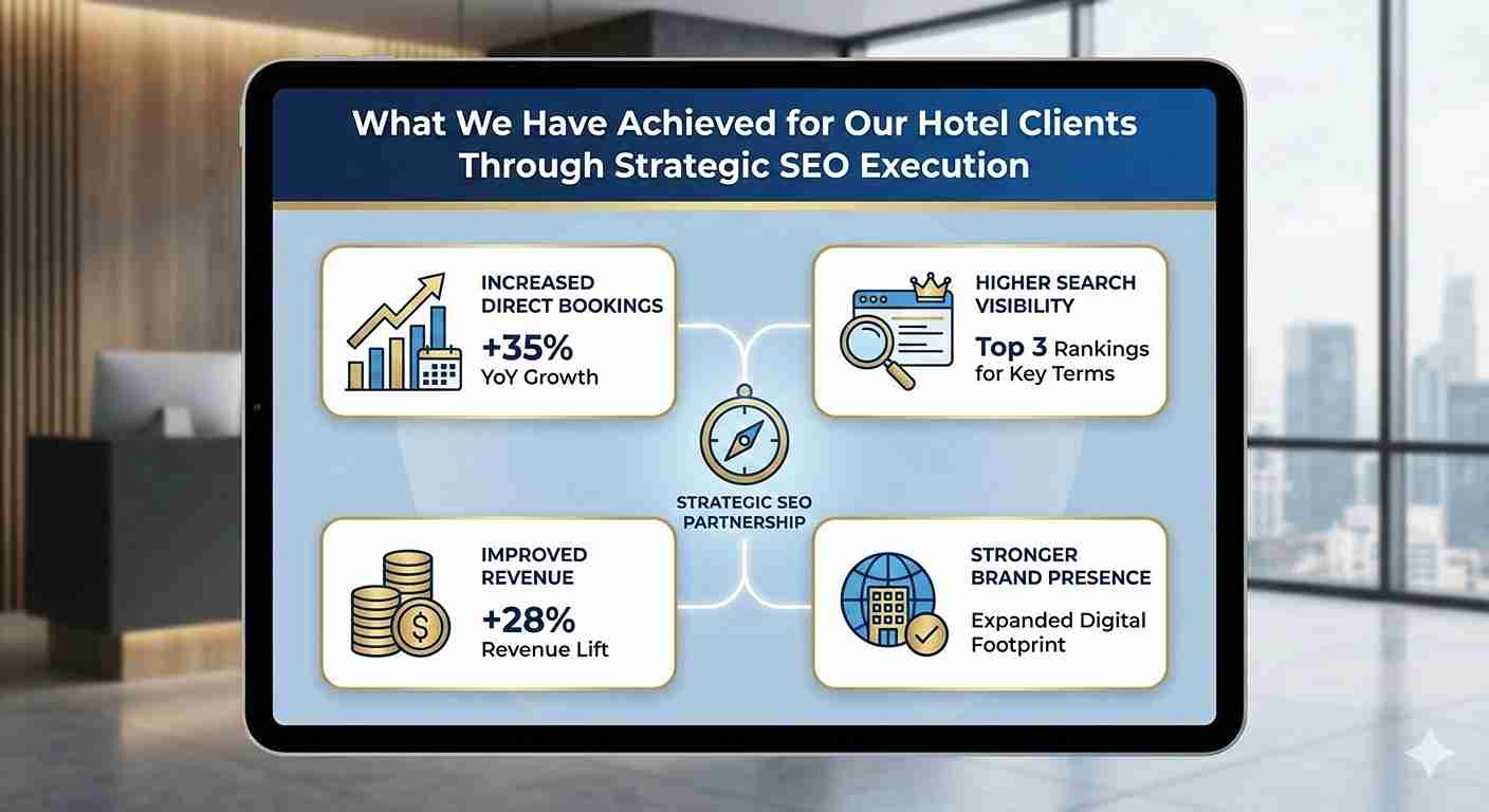 What We Have Achieved for Our Hotel Clients Through Strategic SEO Execution