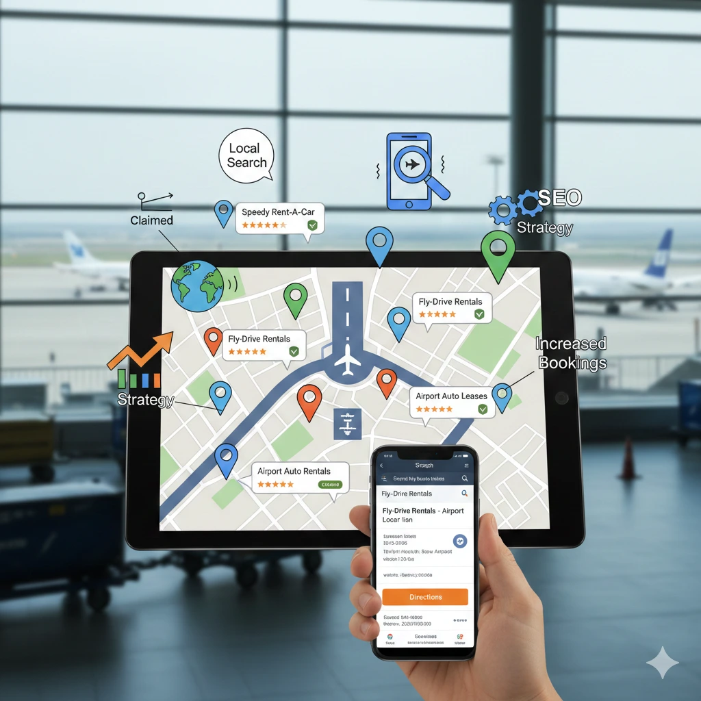 local SEO for airport car rentals