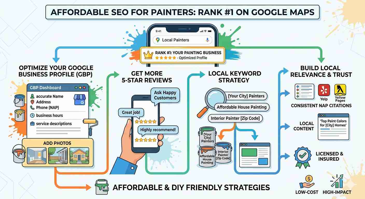 Affordable SEO for Painters: How to Rank #1 on Google Maps