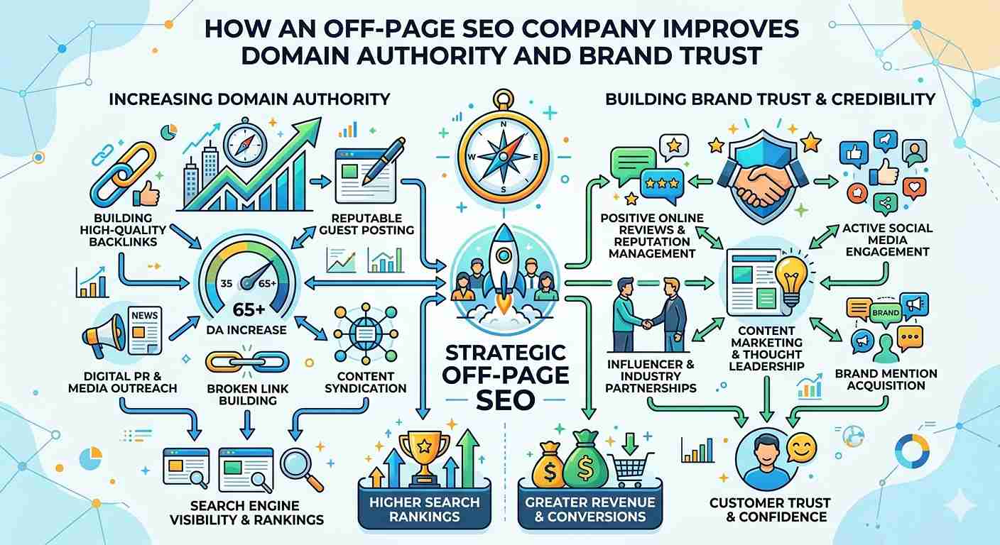 How an Off-Page SEO Company Improves Domain Authority and Brand Trust