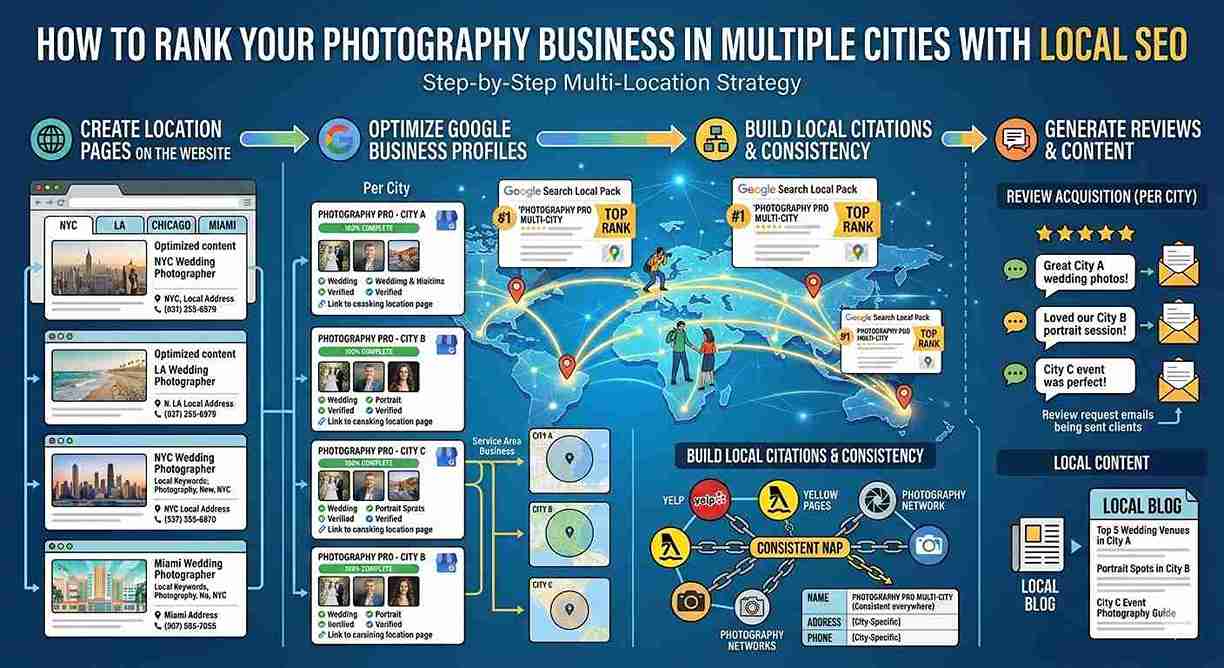 How to Rank Your Photography Business in Multiple Cities with Local SEO